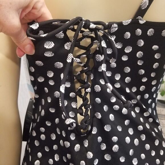 Swim Solutions NWT Galactica Printed Twist Corset size 16 nwt bin#2 - Picture 14 of 16